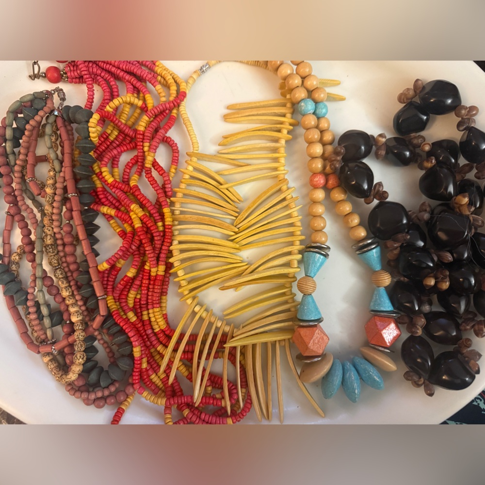 Colorful Beaded Necklace Set